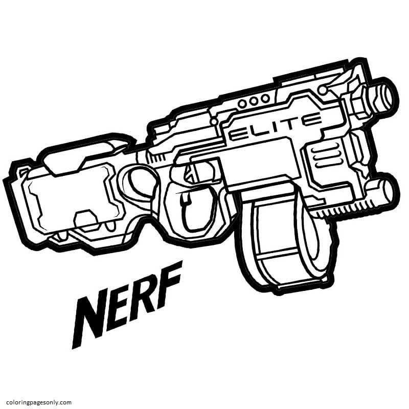 Gun coloring pages printable for free download