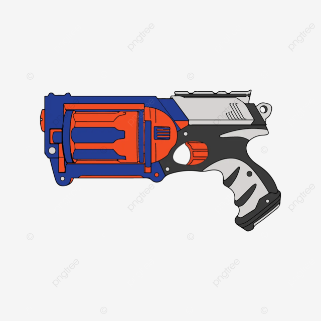 Nerf gun printable color vector nerf gun illustration vector png and vector with transparent background for free download