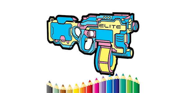 Guns coloring book