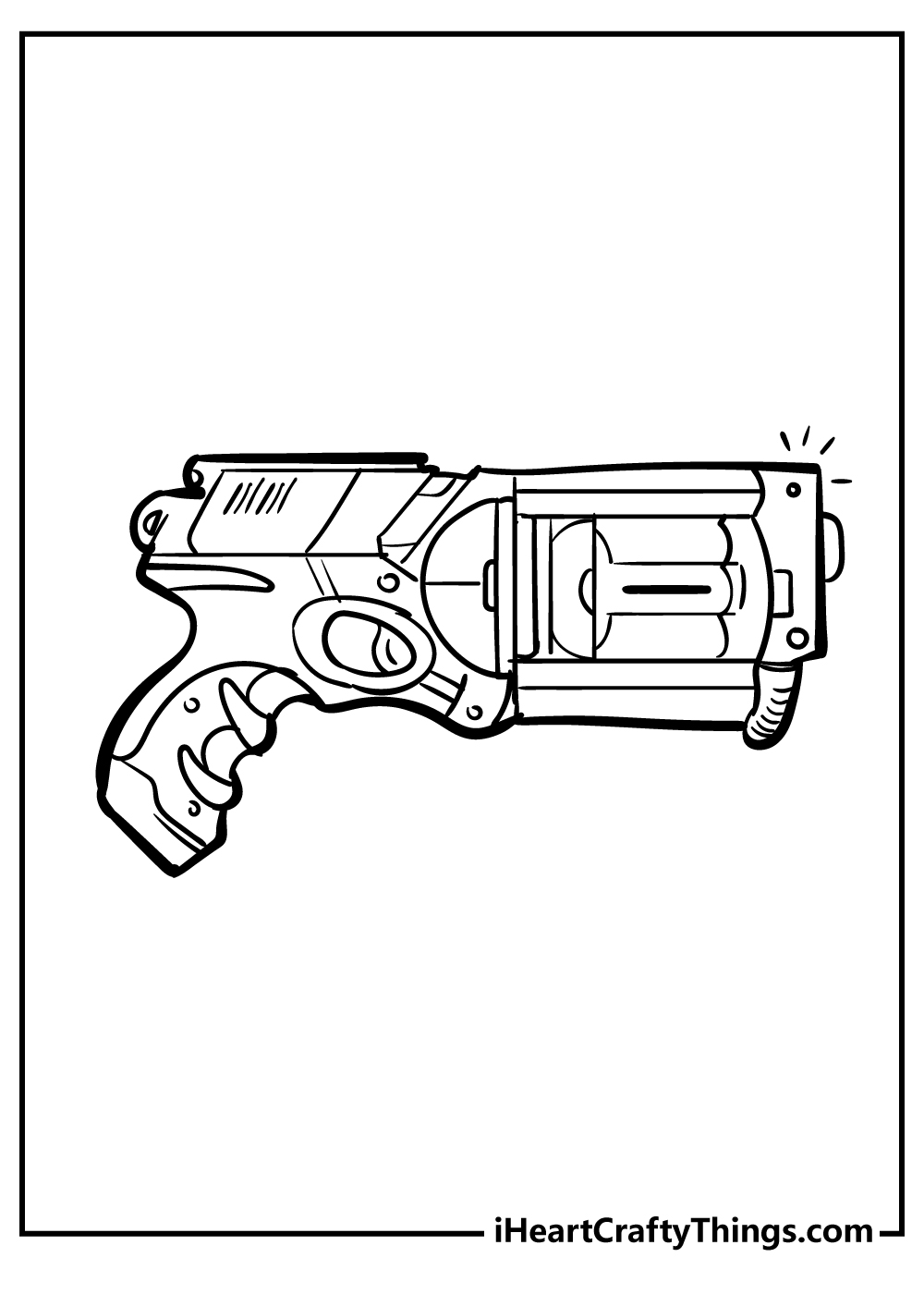 Nerf gun coloring pages free printables