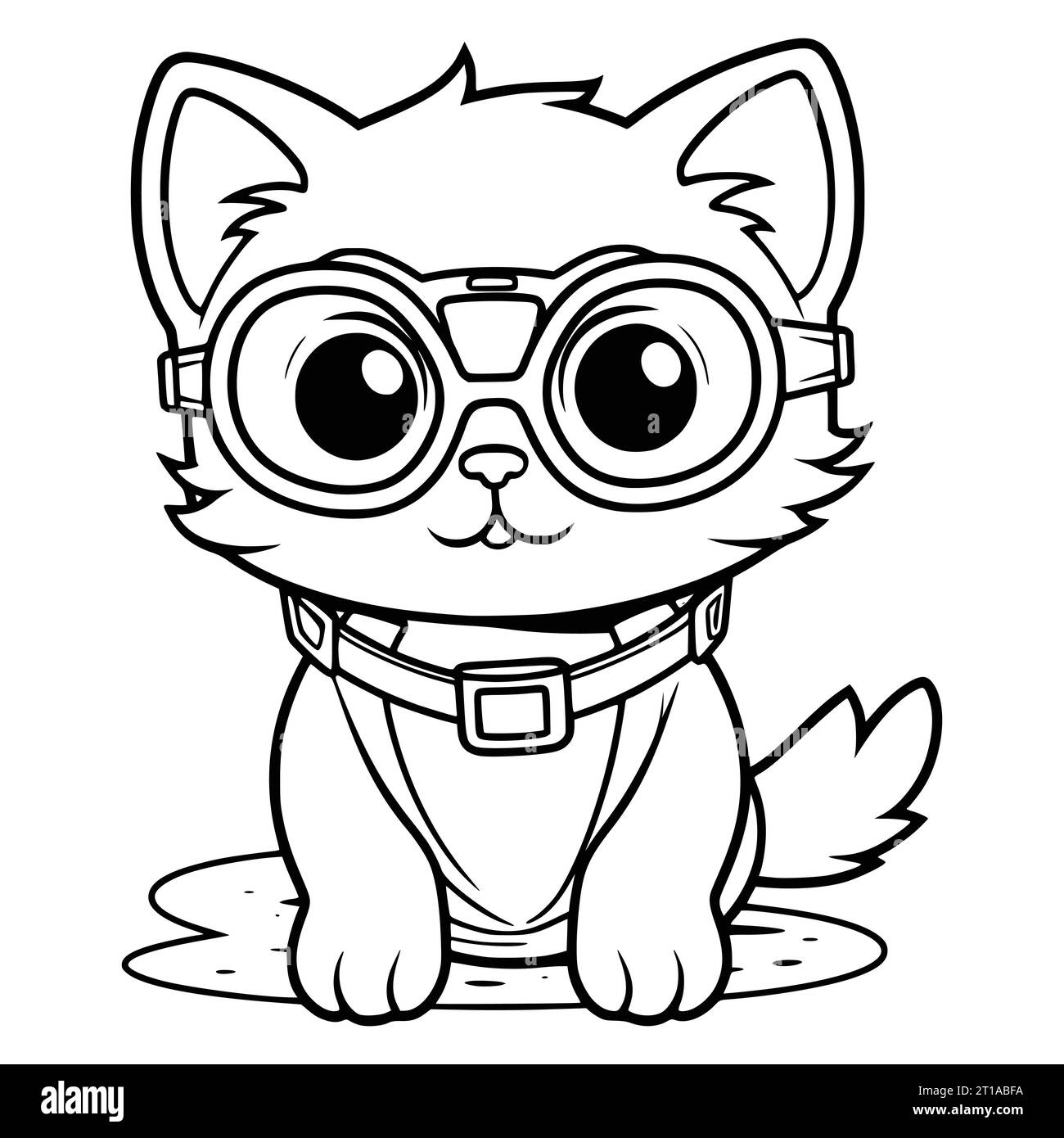Cute cat coloring pages printable hi