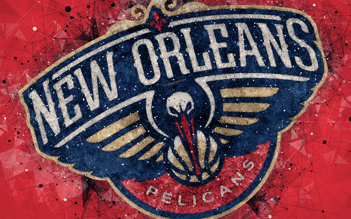 Download wallpapers new orleans pelicans k creative geometric logo american basketball club creative art nba emblem red abstract background mosaic national basketball association new orleans louisiana usa basketball for desktop free pictures