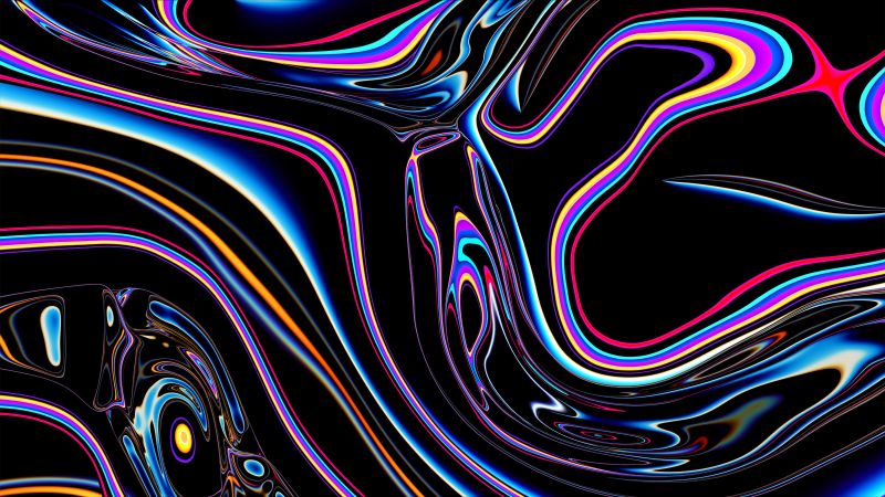 Apple pro display xdr wallpaper k stock k psychedelic abstract