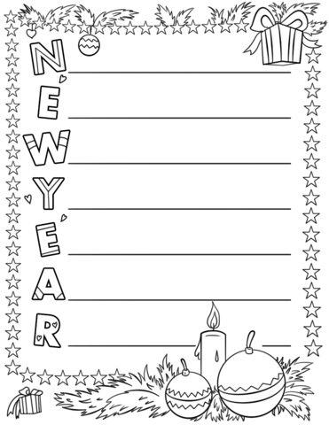 New year acrostic poem template free printable papercraft templates