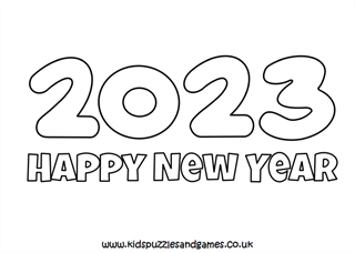 New year template louring page