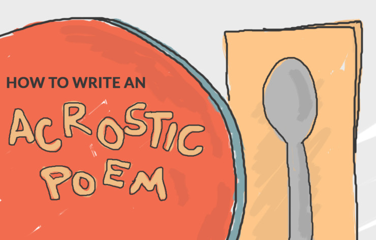 How to write an acrostic poem infographic