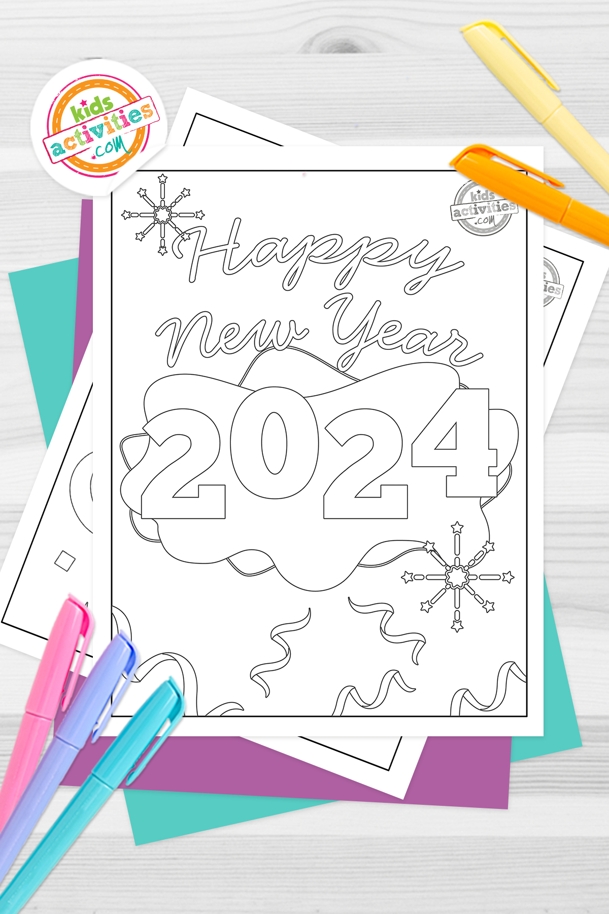 New year coloring pages kids activities blog