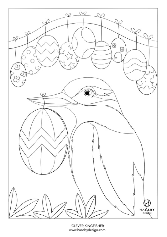 Free colouring in printables colour pages artwork â hansby design