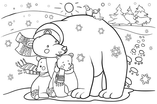 Winter coloring page images â browse photos vectors and video