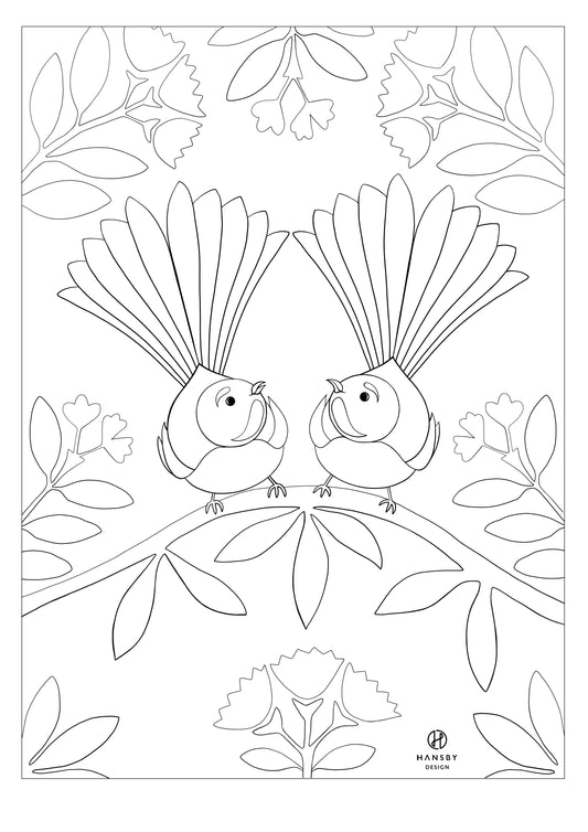 Free colouring in printables colour pages artwork â hansby design