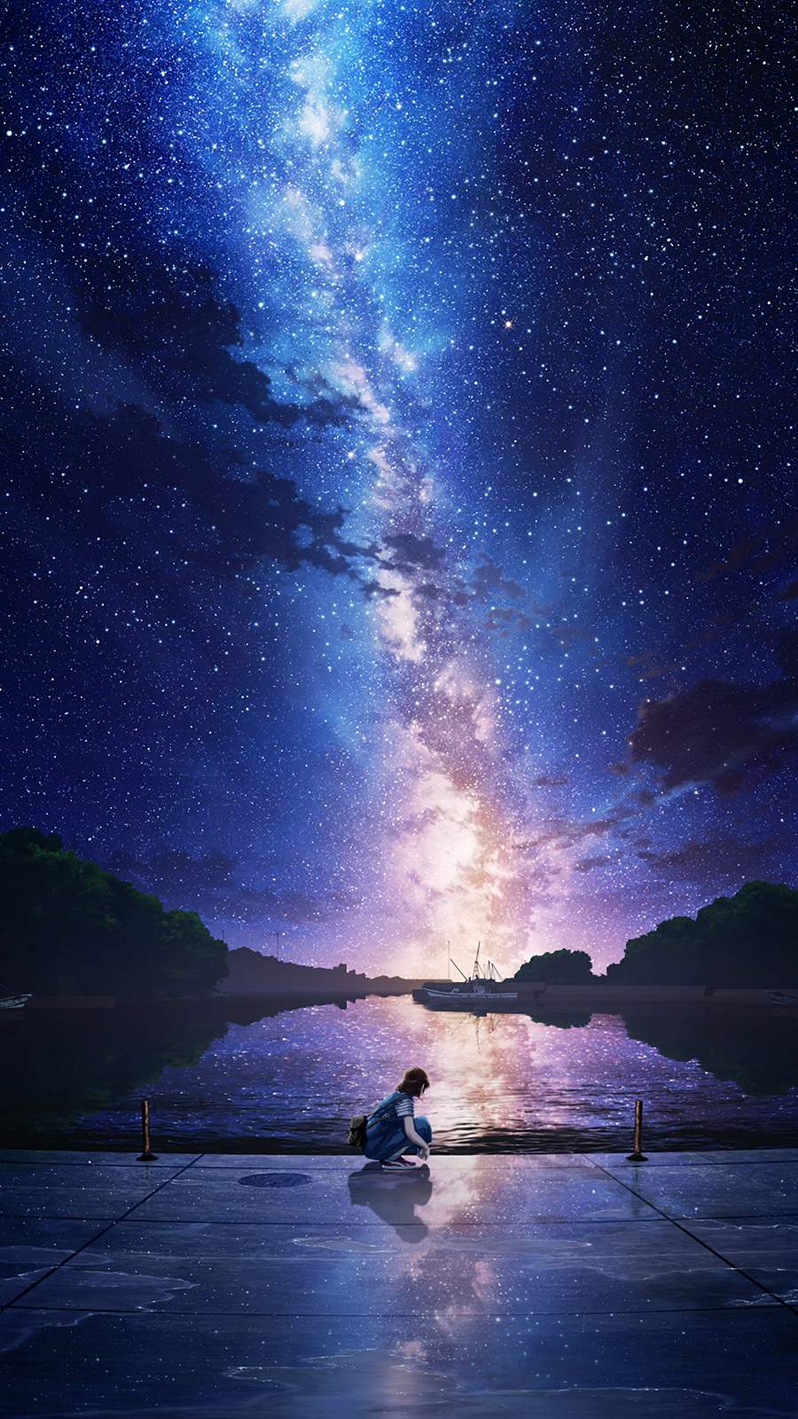Night sky anime