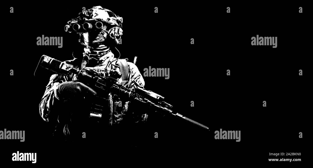 Night vision goggles black and white stock photos images