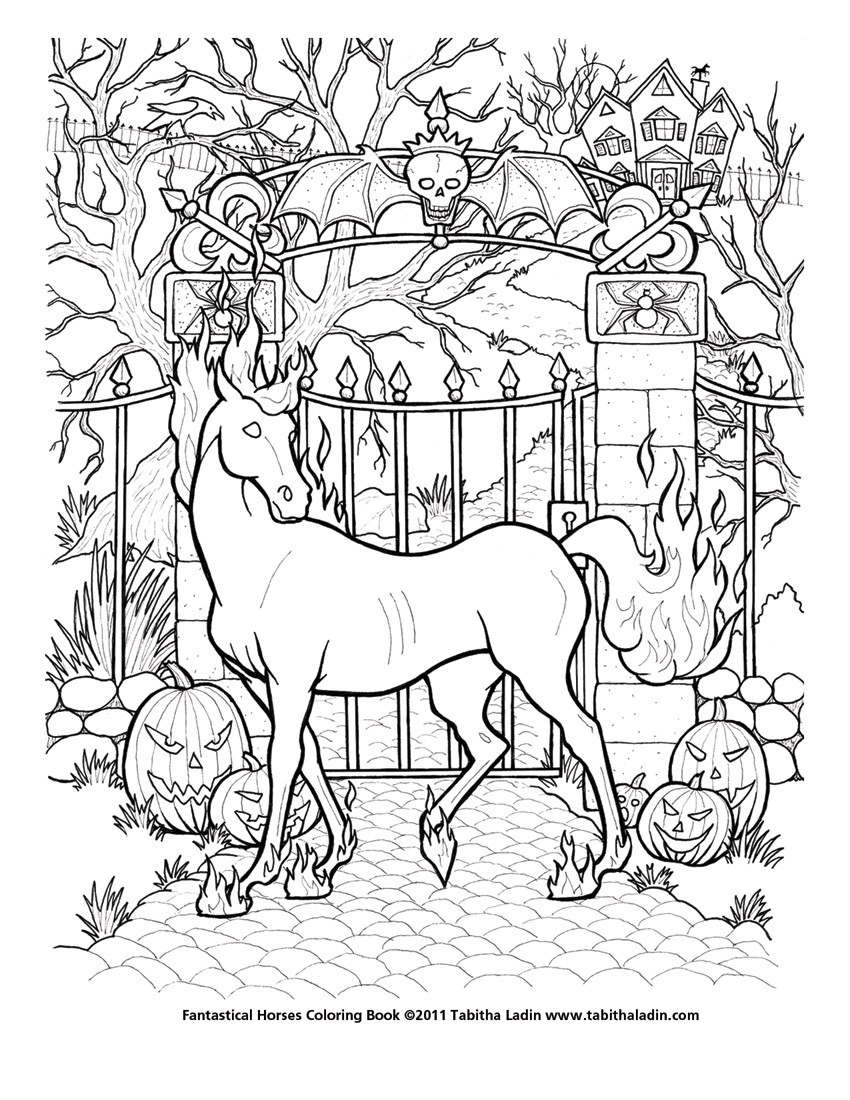 Nightmare coloring page by equustenebriss on