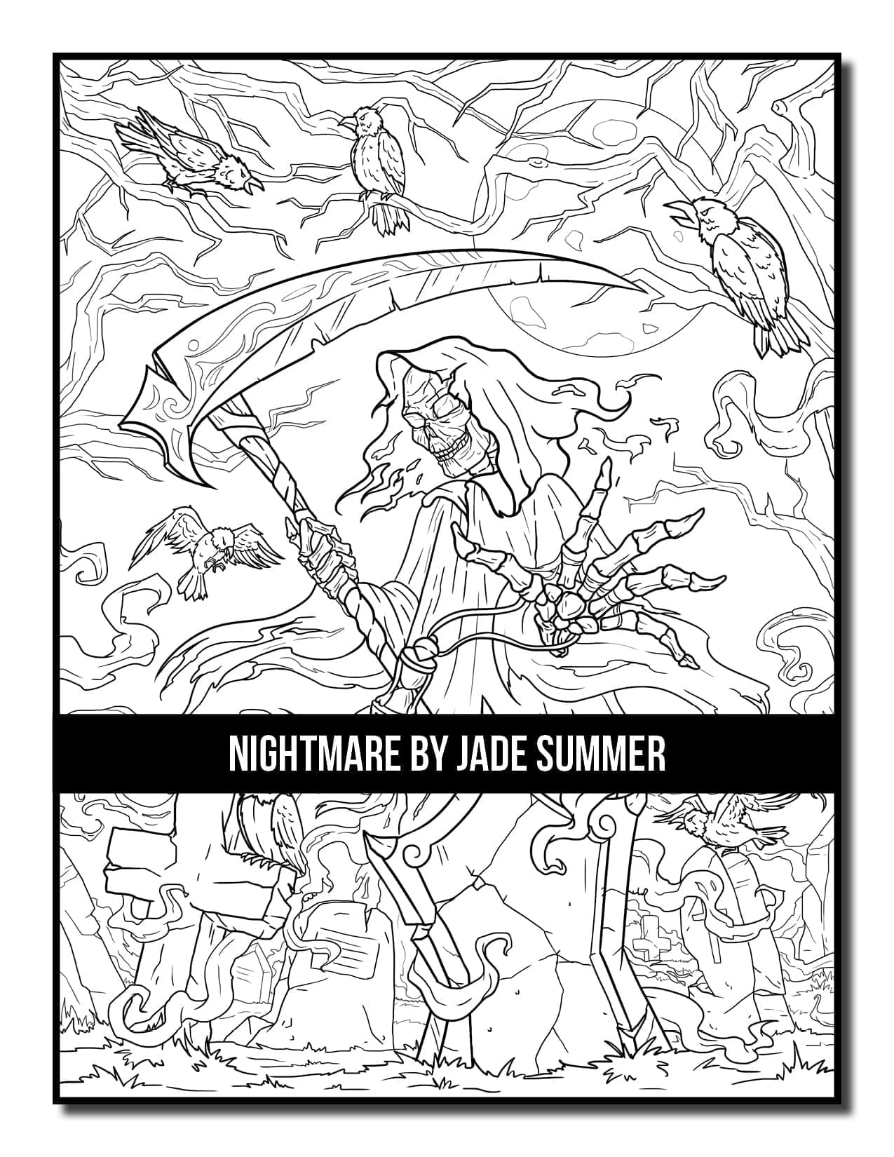 Nightmare coloring book jade summer