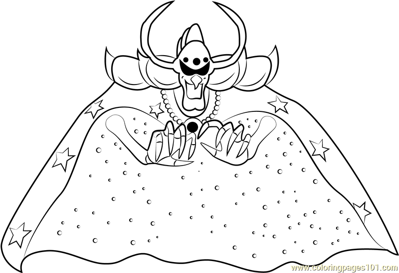 Nightmare coloring page for kids