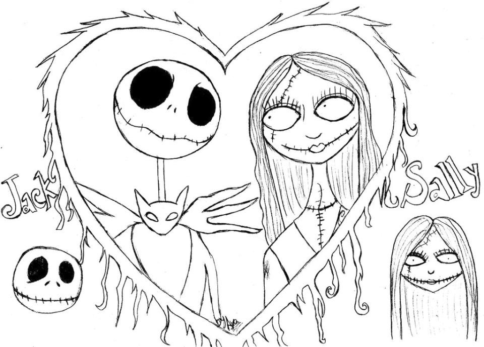 Get this nightmare before christmas coloring pages halloween plm