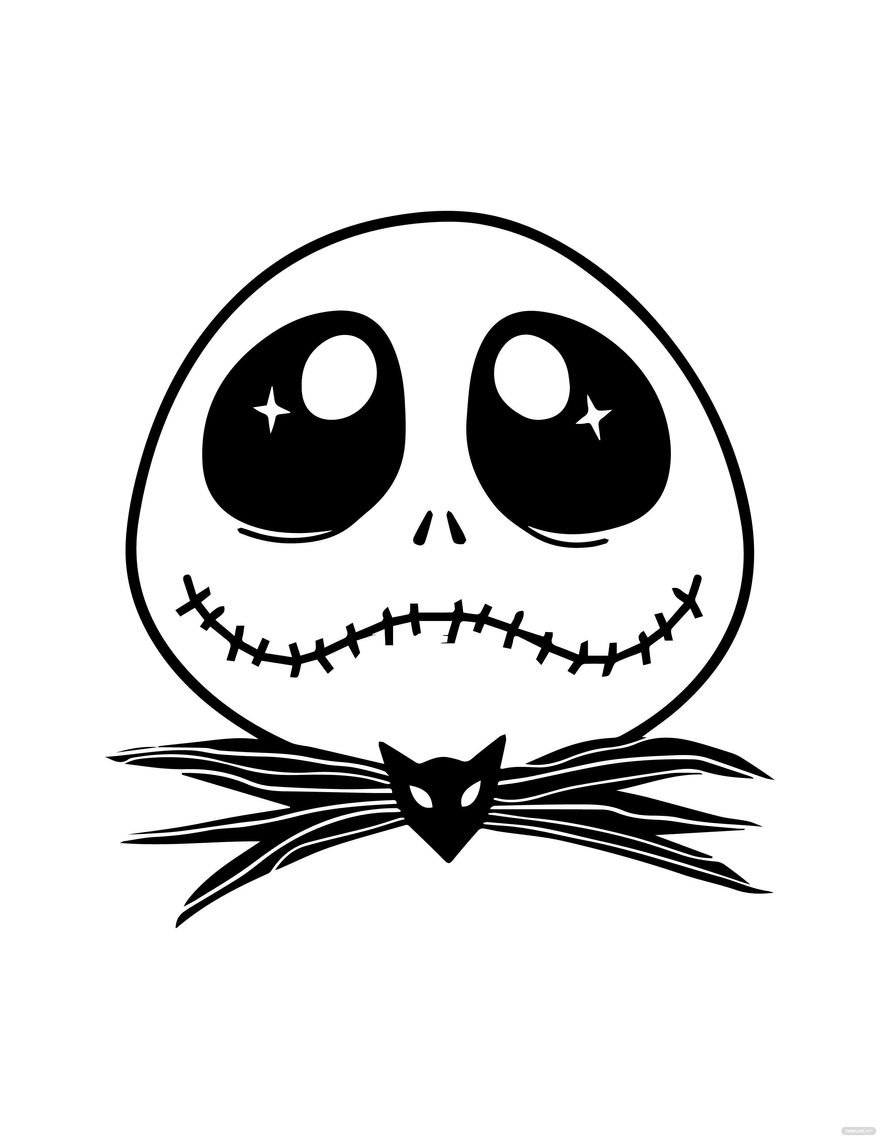 Free nightmare before christmas coloring page