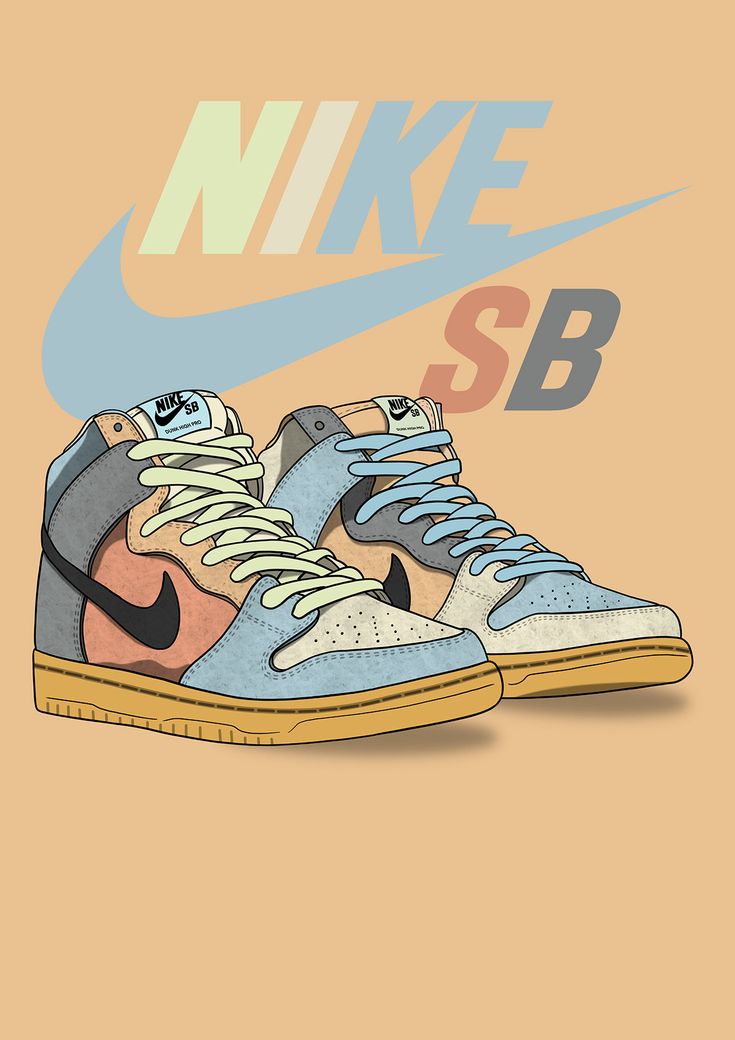 Nike sb dunk high spectrum on behance nike wallpaper nike art sneakers wallpaper