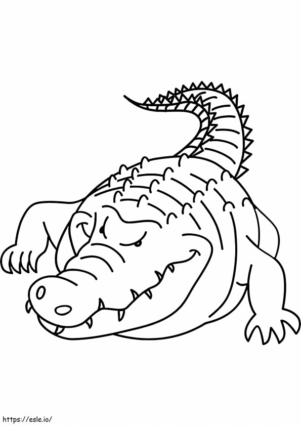 Crocodile coloring coloring pages