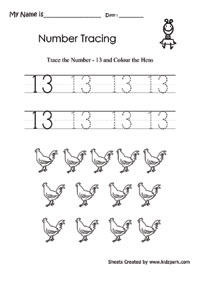 Activity sheet for kids to trace and color hensassessment worksheetsmath worksheets for kids
