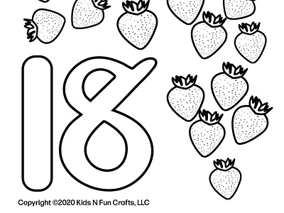 Number learning coloring worksheets