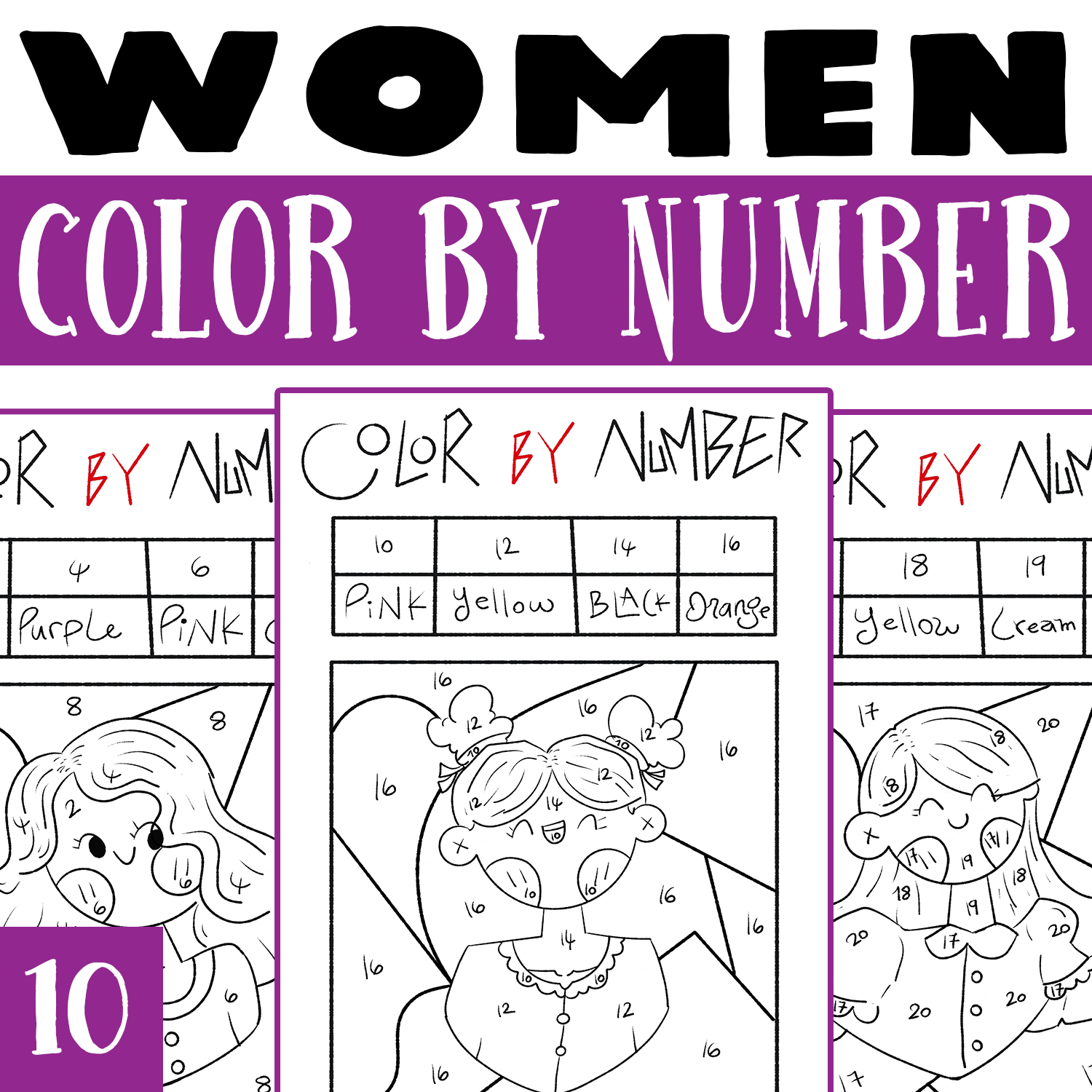 Women color by number women month coloring worksheets activities for kids made by teachers