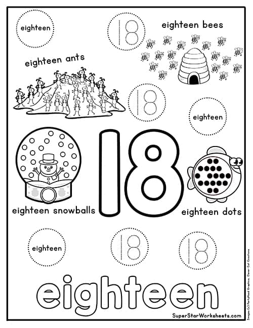 Preschool number worksheets