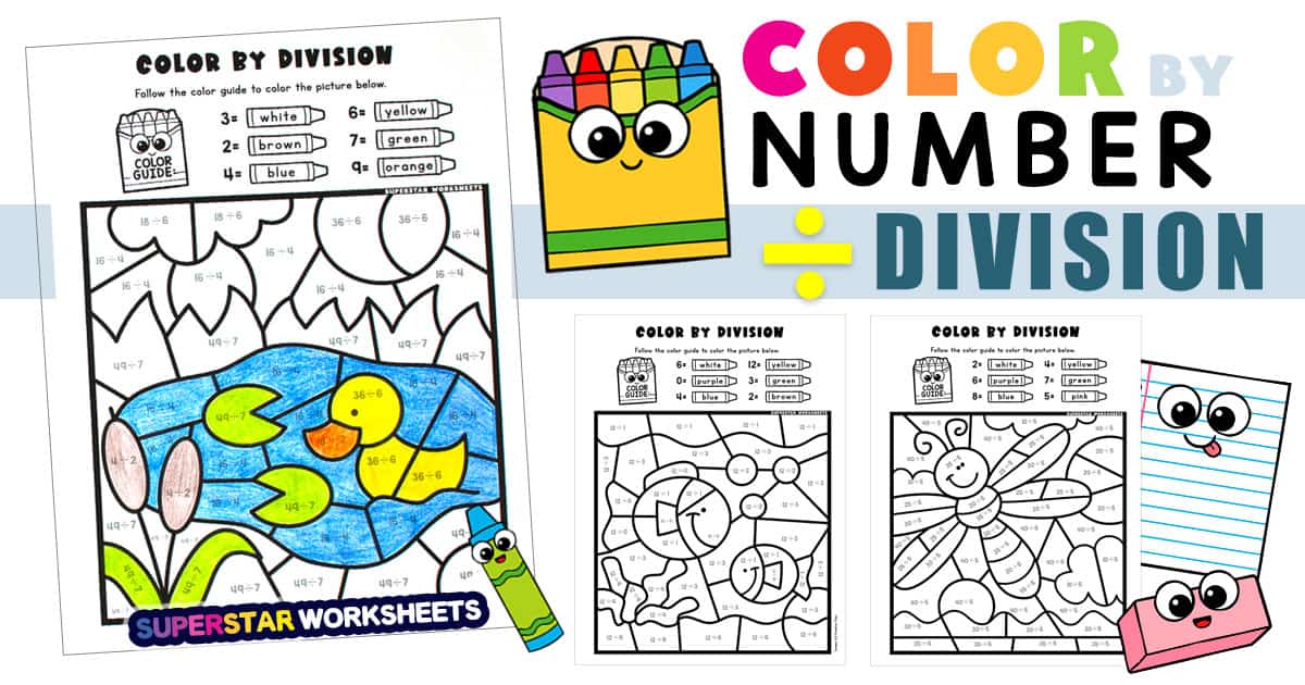 Division color by number