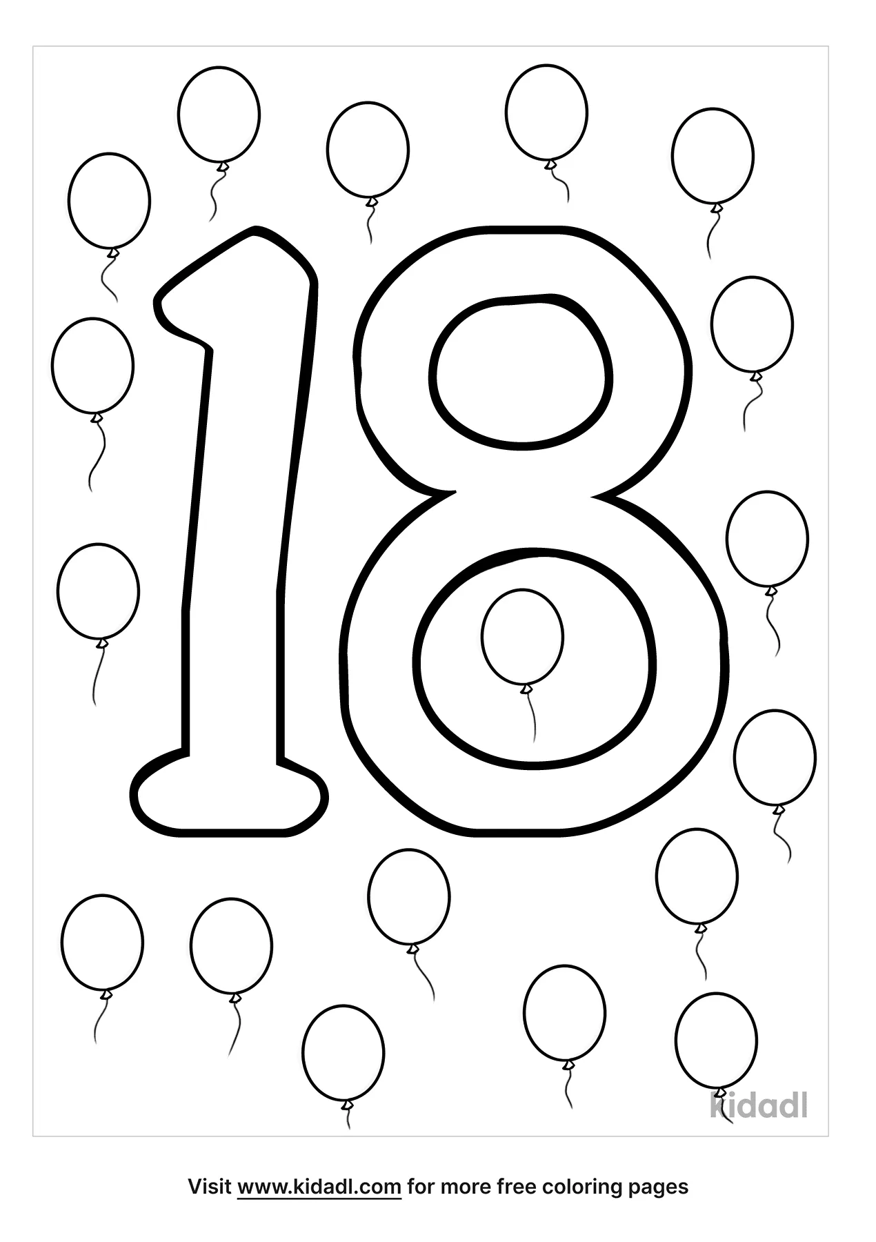Free number coloring page coloring page printables