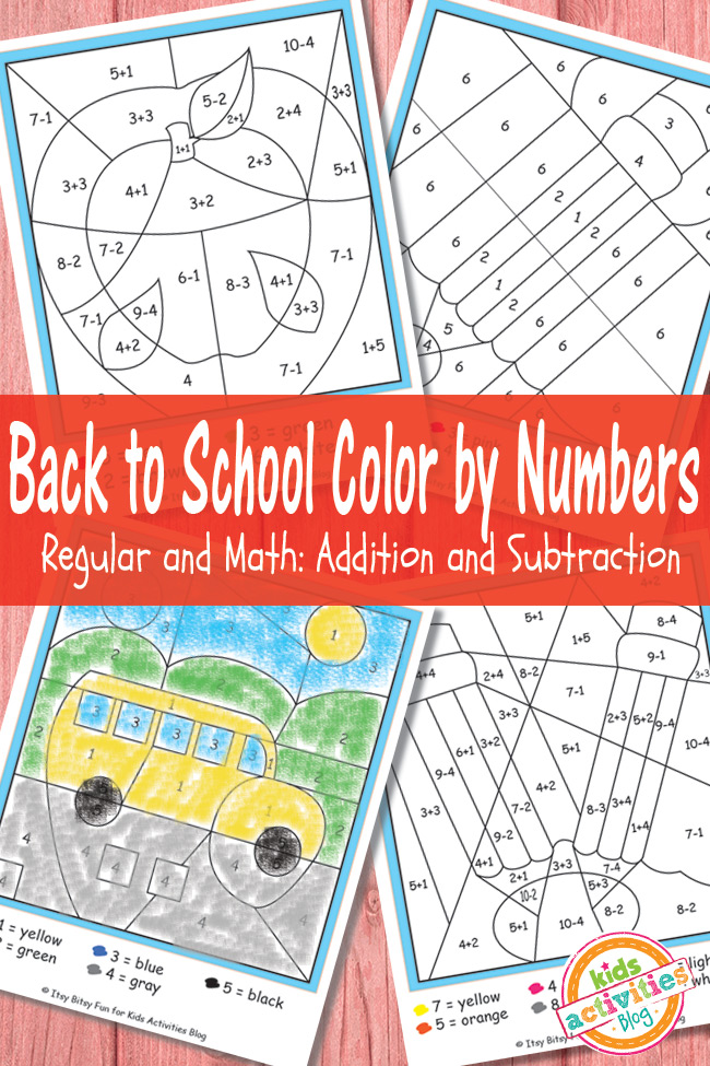 Free printable color by numbers worksheets kids activities blog