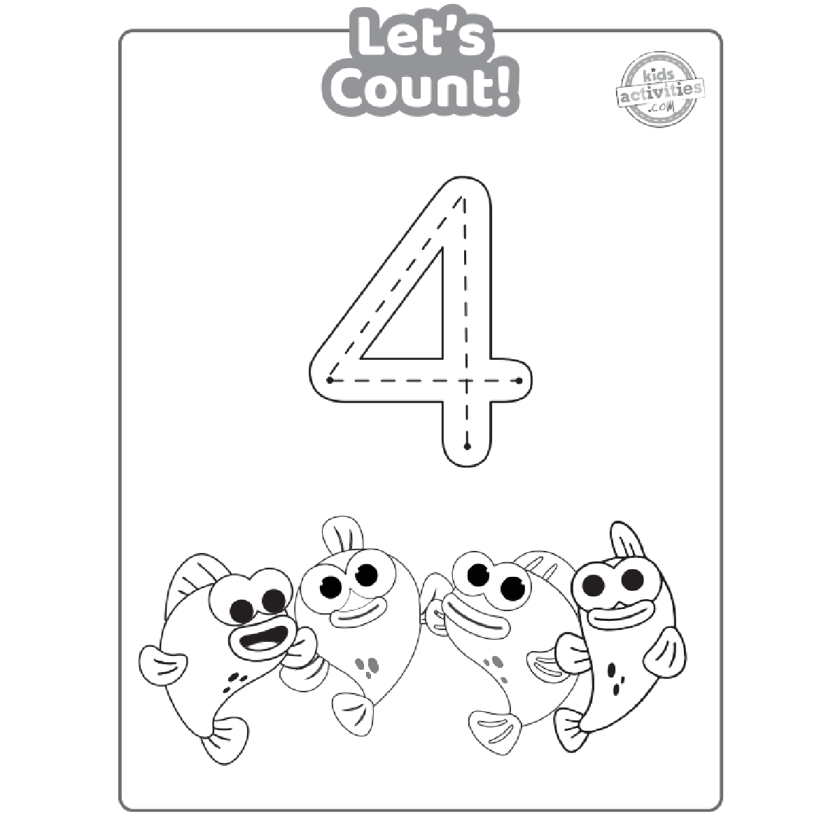 Printable baby shark number tracing preschool worksheets kids activities blog