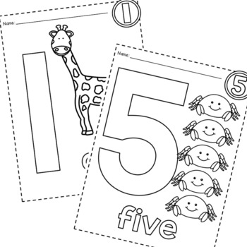 Number coloring pages by sarah chesworth tpt
