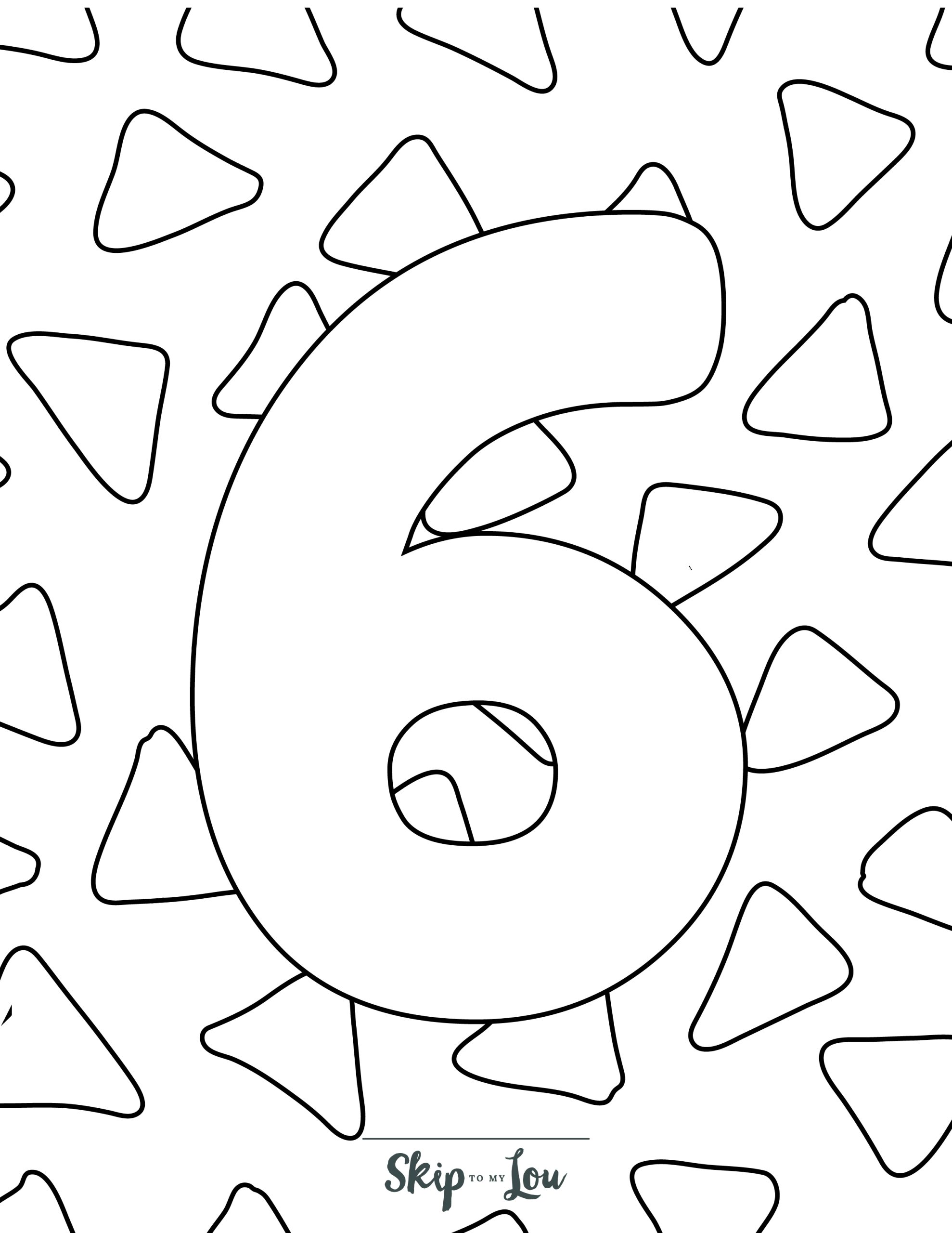 Number coloring pages
