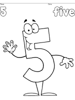 Happy numbers coloring pages to preschool level