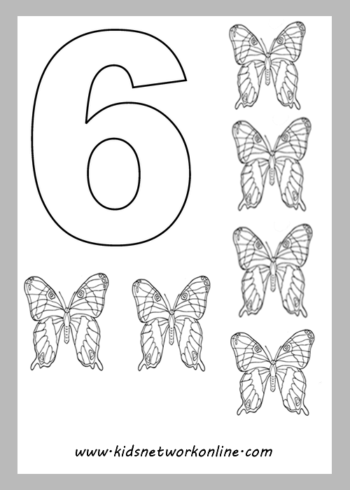 Numbers coloring pages
