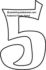 Number coloring page bubble letters