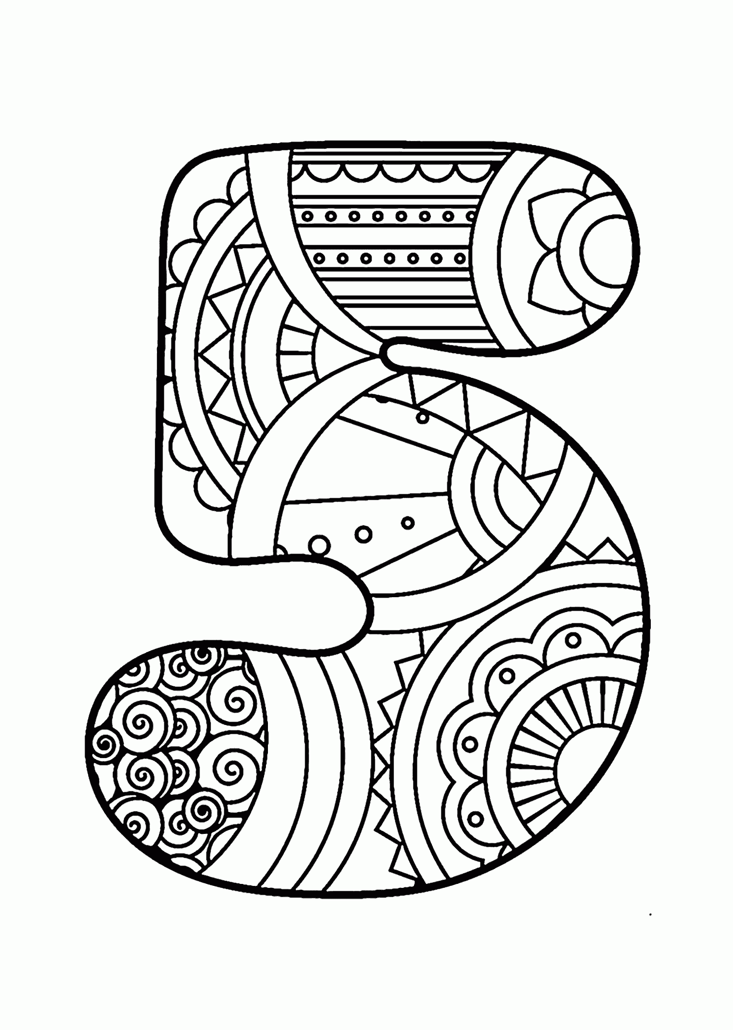 Pattern number coloring pages for kids counting numbers printables free