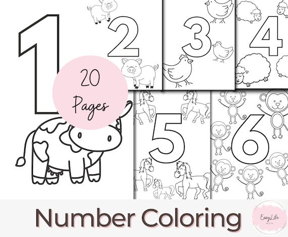 Printable numbers coloring pages coloring page preschool activities prek worksheets homeschool printable preschool sheets