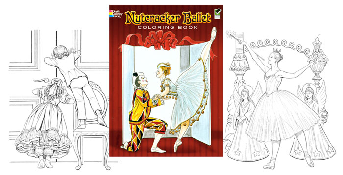 Nutcracker ballet coloring book by brenda sneathen mattox pretty ballet scenes to color paper dolls of classic stars vintage fashion and nostalgic characters for kids and collectors