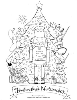 Nutcracker coloring pages by classicalkids tpt