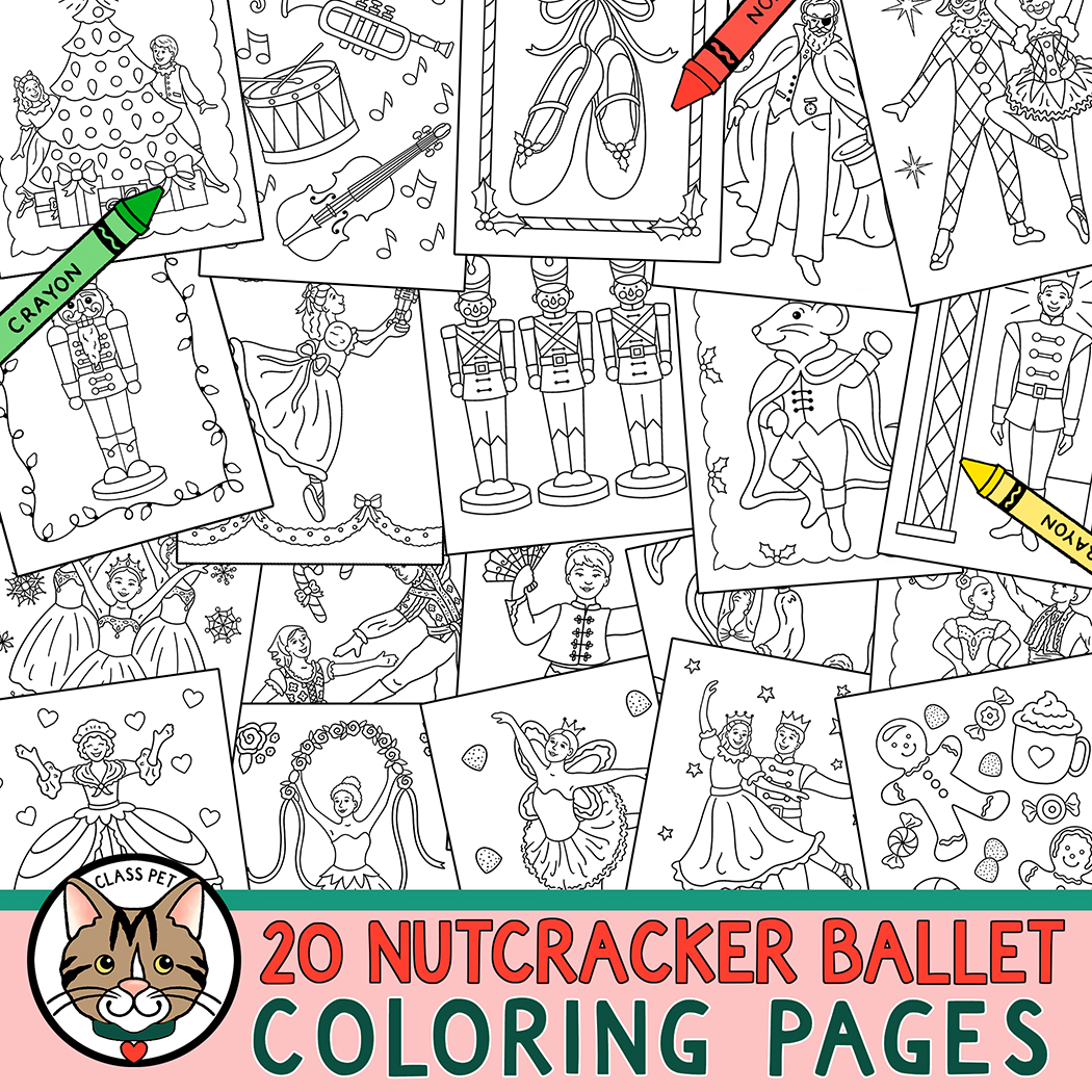 The nutcracker coloring pages made by teachers