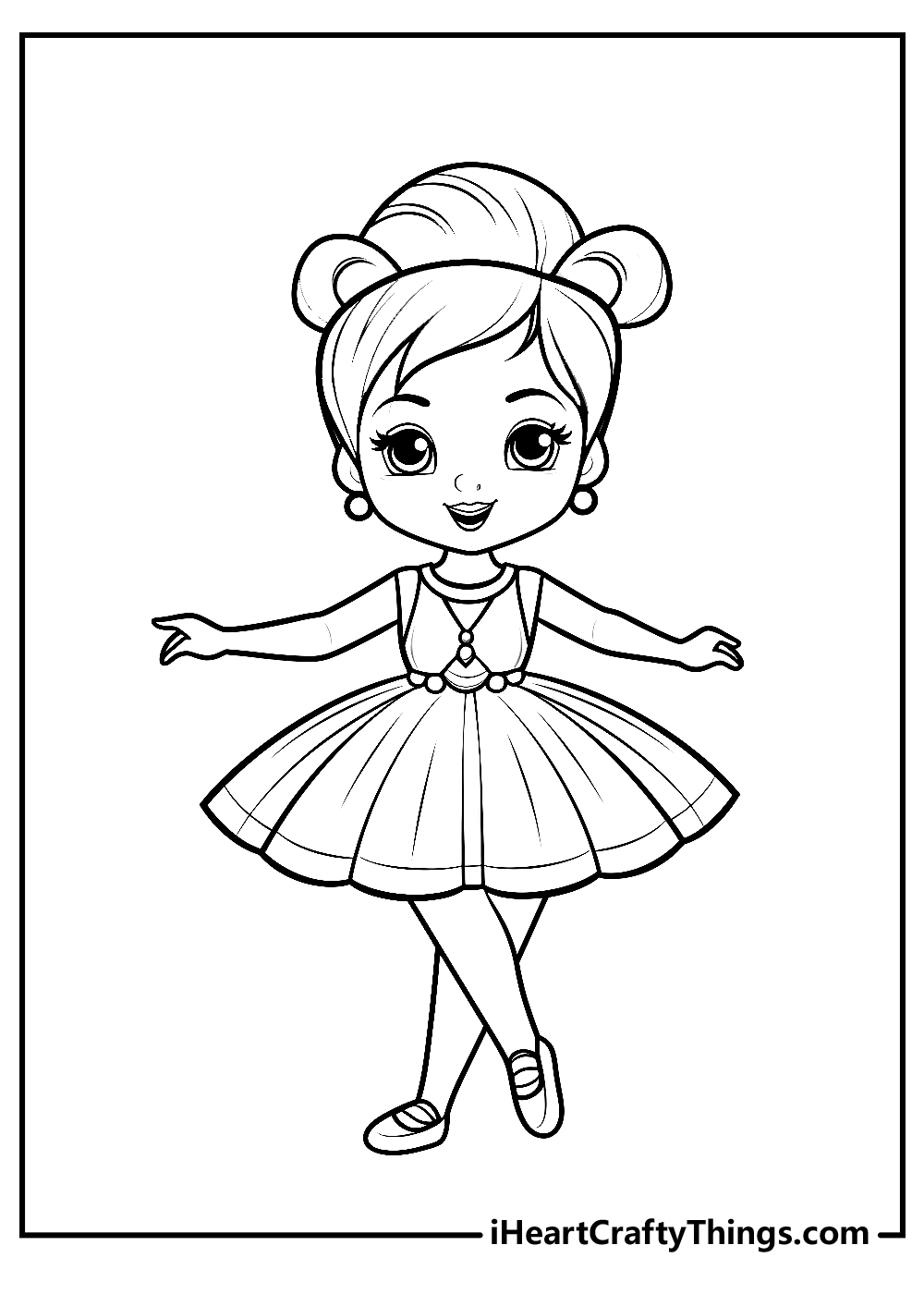 Ballerina coloring pages free printables