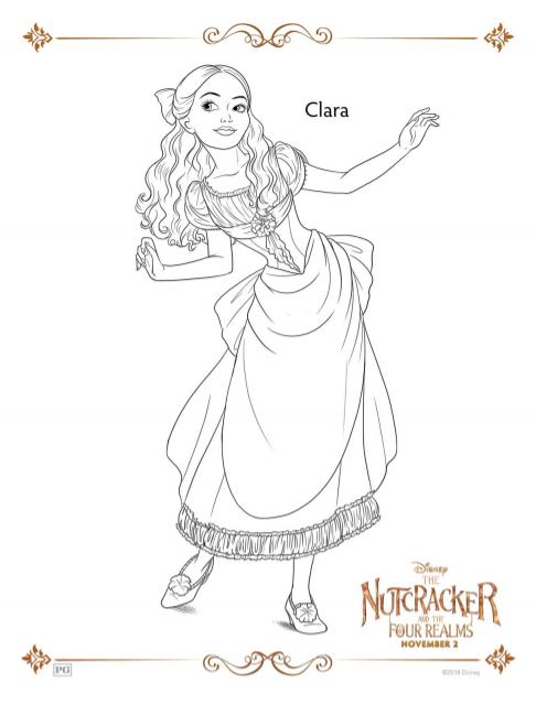 Disneys nutcracker coloring pages and activity sheets