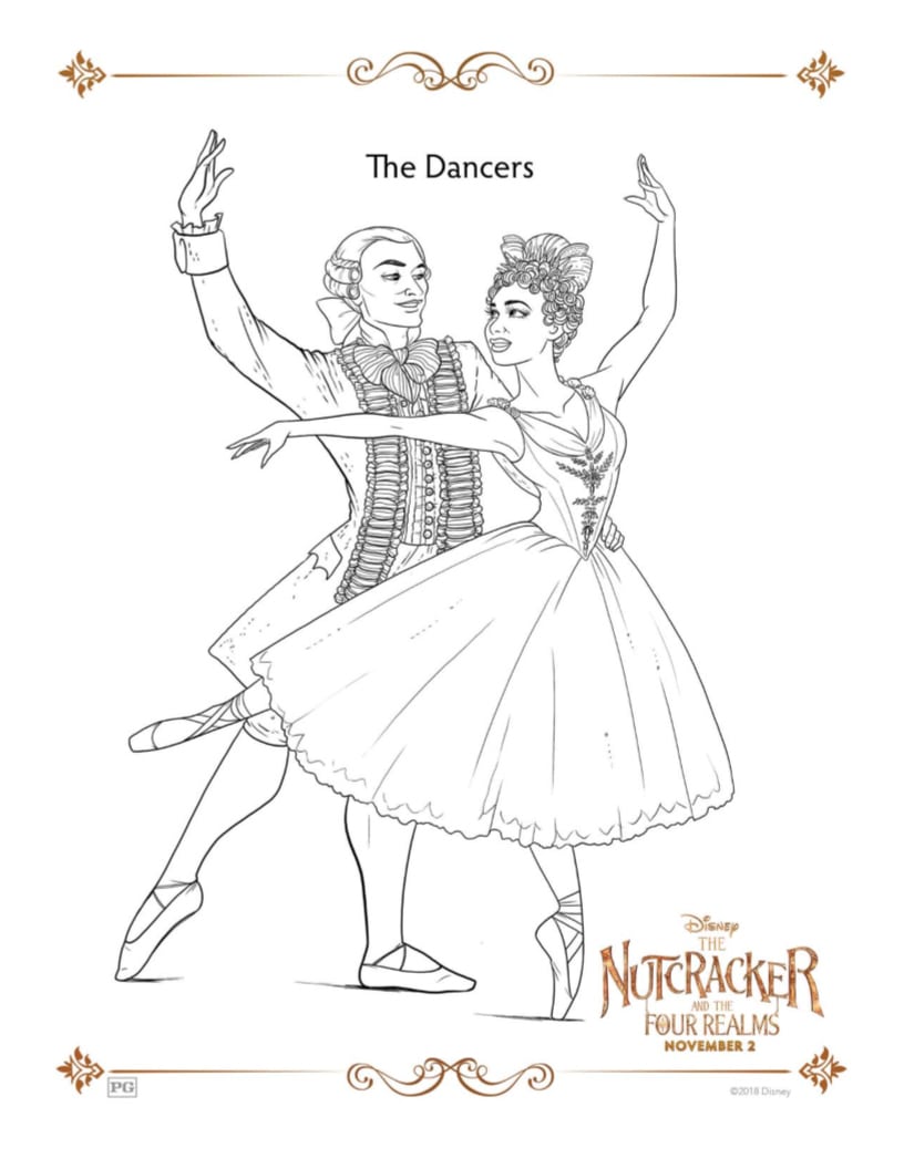 Misty copeland coloring page from disneys nutcracker