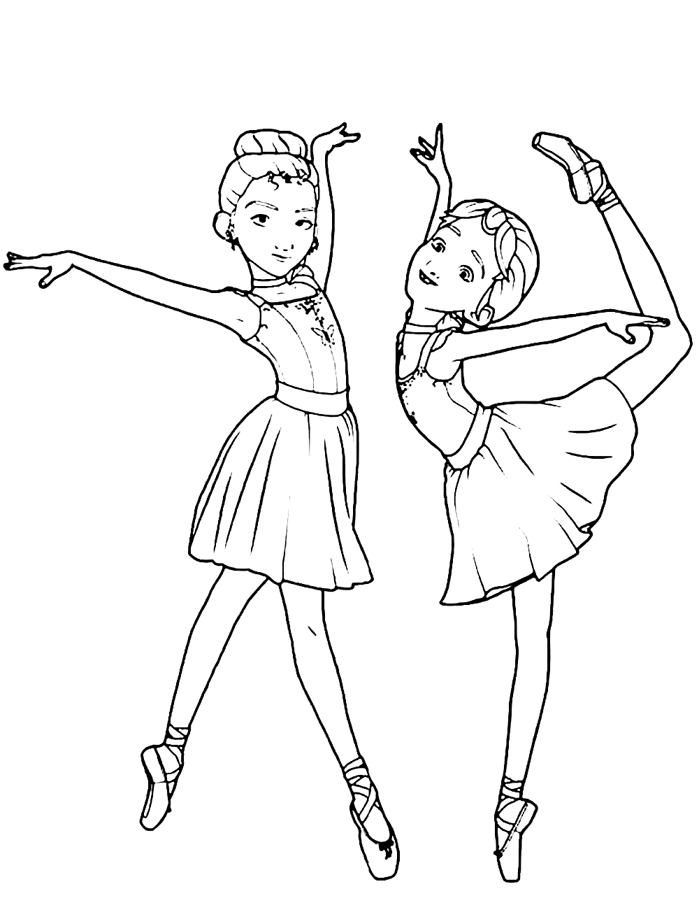 Ballerina coloring pages printable for free download