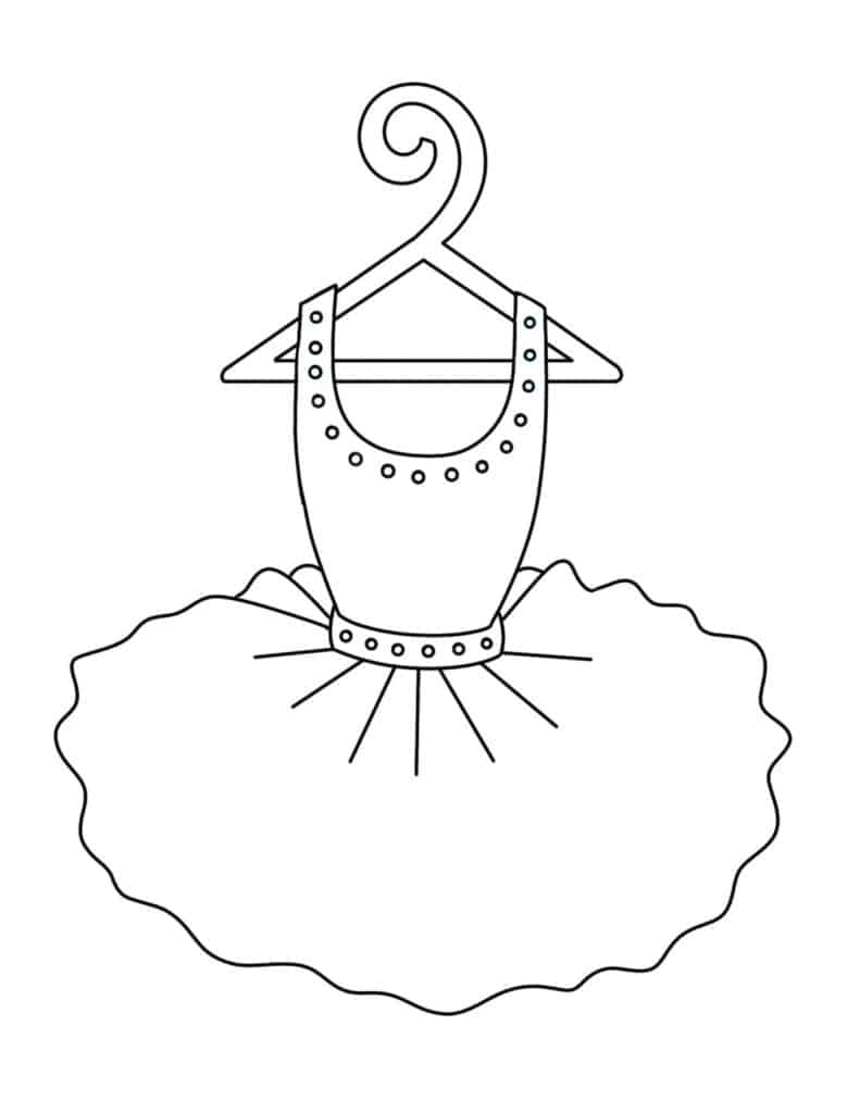 Free ballet coloring pages â the hollydog blog
