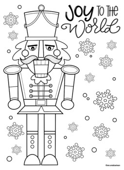 Nutcracker coloring page by mrs arnolds art room tpt