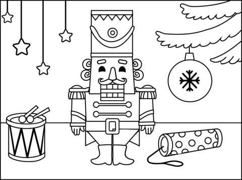 Nutcracker coloring page free printable coloring pages