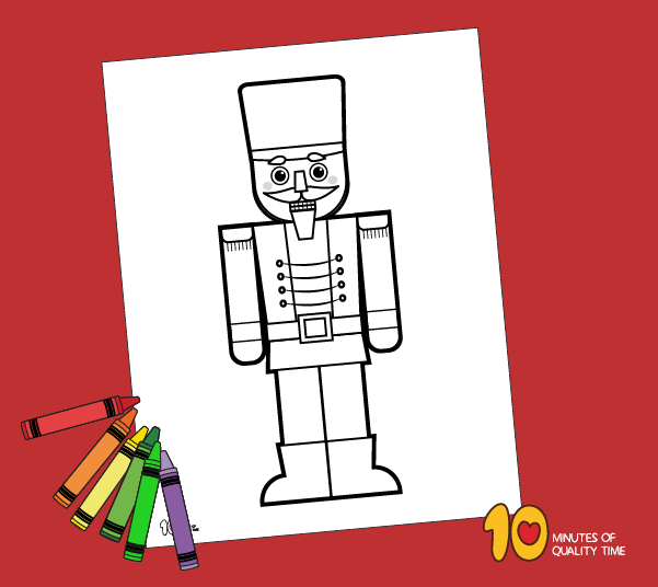 Christmas nutcracker coloring page â minutes of quality time