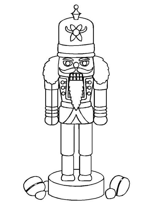 Free printable nutcracker coloring pages for kids